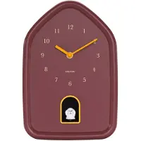 Karlsson seinäkello Modern Doggy burgundy red KA6098RD