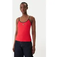 Tommy Hilfiger Tjw Slim Badge Strappy Top - Red - XL