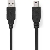 Nedis USB-A - USB Mini-B 5 pin Uros-Uros 5m USB 2.0 kaapeli
