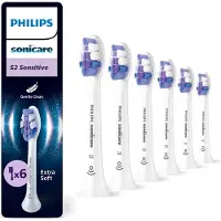 Philips Sonicare Sensitive HX6056/87 6 kpl -vaihtoharjaspäät, Valkoinen