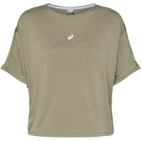 Asics Nagino Run Top Short-Sleeve Green Women’s T-shirt, Size M