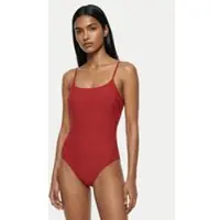 Polo By Ralph Lauren Swimwear Prl Logo Jacquard Kennedy Swimsuit - Red - XS