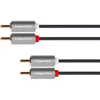 Krüger&Matz RCA (Cinch) x2 - RCA (Cinch) x2 10m grey cable (KM1210)