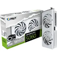 Palit – Palit GeForce RTX 5060 White OC, GeForce RTX 5060, 8 GB, GDDR7, 128 bittiä, 7680 x 4320 pikseliä, PCI Express 5.0 (NE75060U19P1-GB2063M)