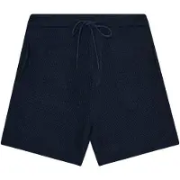 Knowledge cotton apparel Loose Knit Shorts - Navy - M