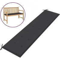 vidaXL hynde til havebænk 200x50x4 cm antracitgrå