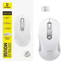 Baseus F02 Ergonominen langaton hiiri, USB 2,4 GHz – valkoinen