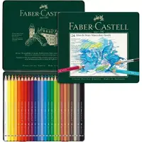 Faber-Castell Albrecht Dürer -akvarellikynät peltirasiassa, 24 väriä