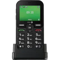 Doro Leva E10, suurinäppäiminen matkapuhelin, 4G, musta