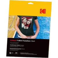Kodak A4 x 5kpl tekstiilisiirtopaperi tummille vaatteille