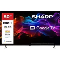 Sharp 50HP5265E - 50:n diagonaalinen luokan LED-taustavalaistu LCD-televisio - QLED - Älytelevisio - Google TV - 4K UHD (2160p) 3840 x 2160 - HDR - Quantum Dot