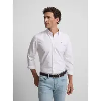 Silbon for man. S261020508307 Sport oxford shirt pink stripes (M), Casual, Cotton, Long sleeve