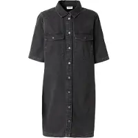 Noisy May Nmnew Signe S/S Denim Dress Vi001Bl Noos - Black - S