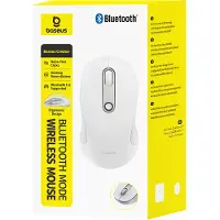 Baseus F02 Wireless Ergonomic Bluetooth Mouse - White - Valkoinen