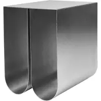 Kristina Dam Studio Curved sivupöytä Stainless steel