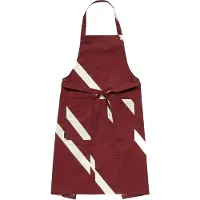 Marimekko Basso Apron - Burgundy - L:84CM