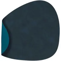Lind DNA - Curve Nupo Pöytätabletti kaksipuolinen 37x44 cm Midnight Blue/Petrol