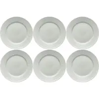 Rörstrand Swedish Grace Lautanen 27 Cm 6 Kpl:n Pakkaus (Light Grey) - Ruokalautaset Posliini Fog - 1062120, 6-PACK