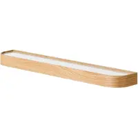 Audo Copenhagen Epoch hylly koukuilla 118 cm Natural oak-fog