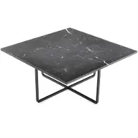 OX Denmarq Ninety sohvapöytä marmori marquina, musta jalusta