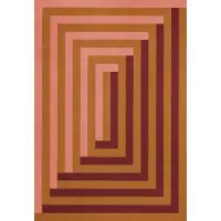 Layered Teklan Labyrinth matto 200x300 Cm Koralli / Pinkki - Kuviolliset matot Villa Vaaleanpunainen - TKLACO200300