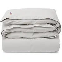 Lexington Home Pin Point Gray Cotton Duvet Cover - Grey - 220X220