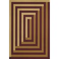 Layered Teklan Labyrinth matto 200x300 Cm Hiekanvärinen / Mulberry - Kuviolliset matot Villa Sand - TKLAMB200300