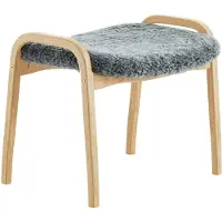 Swedese Lamino jalkarahi lakattu pyökki/lampaannahka Scandinavian Grey (harmaa)