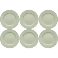 Rörstrand Swedish Grace Lautanen 21 Cm 6 Kpl:n Pakkaus Meadow (Light Green) - Ruokalautaset Posliini Niitty - 1011899, 6-PACK