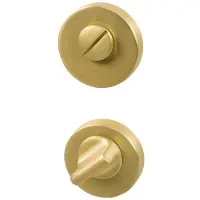 Beslag Design Wc Lukko Euro Standard Brushed Brass - Nupit ja ovenkahvat Alumiini Messinki - 751112-41E