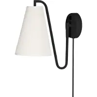 Globen Lighting Lou seinävalaisin Bouclé valkoinen-musta
