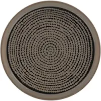 Marimekko Oiva/siirtolapuutarha Lautanen Valmistettu Ruskeasta Savesta Tunnetulla Pilkullisella Kuvioinnilla 13,5 Cm /terra - Aluslautaset Kivitavara Musta - 072262-890