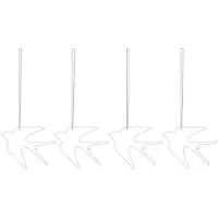 Cooee Design Easter Deco -lintu pääsiäiskoriste 4-pakkaus White