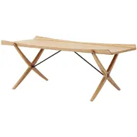 &tradition X HM13 sohvapöytä 61x120 cm Lacquered oak-walnut inserts