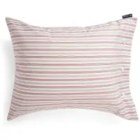 Lexington Dobby raidallinen puuvillapopliini tyynyliina 50x60 cm Punainen-beige-valkoinen