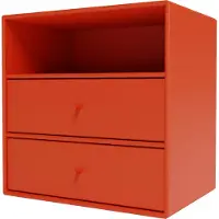 Montana - Montana Mini 1006 - Module With Two Drawers - Rosehip - Hyllyjärjestelmät - Peter J. Lassen - Punainen - MDF