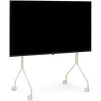 Pedestal Moon Rollin' Tv Stand Pearl - Tv-penkit ja mediakalusteet Teräs Helmenvalkoinen - 010 015 007