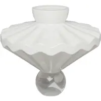 Stori Ballerina Vaasi 30 Cm - Maljakot Käsinpuhallettu Lasi Milky - BA-02-106