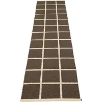 Pappelina , Kudottu Matto Criss Dark Brown 70x300 cm