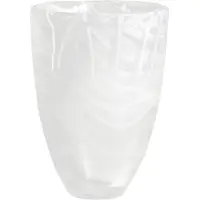 Kosta Boda - Contrast Maljakko 20 cm Valkoinen