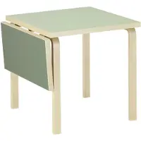 Artek Klaffipöytä dl81c koivu/vihreä linoleumi 75 x 75/112 cm