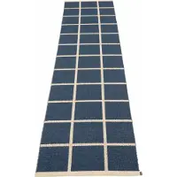 Pappelina , Kudottu Matto Criss Dark Blue 70x300 cm