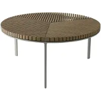 Vipp Vipp716 Open-air Sohvapöytä Ø90 Cm Teak - Sohvapöydät Tiikki - 7167301