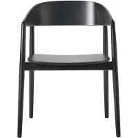 Andersen Ac2 Lepotuoli Mustalakattu - Tuolit Pyökki Black Lacquered Beech - 2-8030109-A