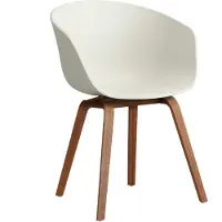 HAY Aac 22 2.0 Lepotuoli Lakattu Saksanpähkinä / - Tuolit Kierrätetty Polypropeeni Melange Cream - AB238-D156-AA51-01UF
