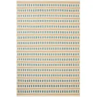 Chhatwal & Jonsson Ladakh villamatto Off white-l. beige-heaven blue, 180x270 cm