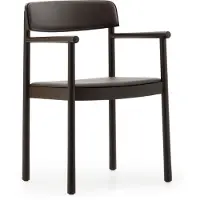 Normann Copenhagen Timb käsinojatuoli Ruskea saarni Ultra Leather Chocolate