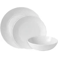 Royal Doulton Maze lautassetti, 12 osaa valkoinen