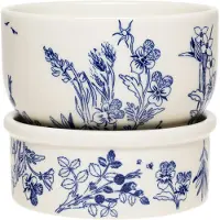Arabia Moomin Plant Pot 135X120Mm Haru - Blue - 13.5X12CM