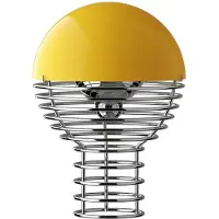 Verpan Design-pöytävalaisin Wire, himmennettävä, Kromi/hopea, Olohuone/ruokailutila, Ruostumaton teräs, Design